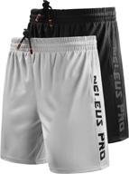 neleus men's lightweight workout athletic shorts: stay comfortable with pockets логотип