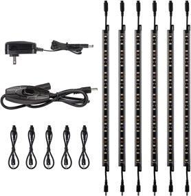 img 4 attached to Torchstar LED Safe Lighting Kit: 6 Linkable Light Bars + Rocker Switch + 💡 UL Power Adapter - Perfect for Gun Safe and Under Cabinet - 5000K Daylight Illumination