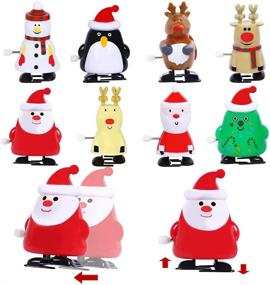 img 2 attached to 🎄 Max Fun Christmas Wind Up Toys - 12pcs Assortment for Party Favors & Stocking Stuffers