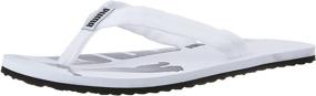 img 4 attached to Men's Black White PUMA Athletic Sandal Shoes