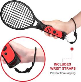 img 3 attached to 🎾 Kawaii Tennis Racket Accessories for Nintendo Switch: The Perfect Gift for Men and Family Parties