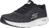 skechers go run black white logo