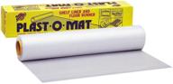 🎉 warp brothers pm-50 clear plast-o-mat ribbed flooring runner roll - 30" x 50' - original version logo