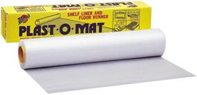 img 1 attached to 🎉 Warp Brothers PM-50 Clear Plast-O-Mat Ribbed Flooring Runner Roll - 30" x 50' - Original Version