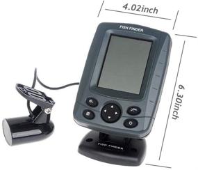 img 3 attached to 🎣 JOYWEE FF688C 3.5-inch Phiradar Color LCD Boat Fish Finder with Dual Sonar Frequency (200KHz/83KHz), 300M Detection Range, Muti-Language Support, and Auto Zoom