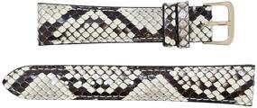 img 3 attached to Genuine Python Watch Strap for Men's Watches - Naturally Stylish