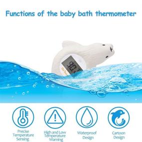 img 3 attached to 🛁 Doli Yearning Baby Bath Thermometers Seal Shaped Baby Bath Toys - Perfect Baby Gifts for Toddlers, Infants, Boys, and Girls - Squirting, Squeaking Bath Toys - Novelty Shower Favor and Interactive Spray Water Toy for Bath Time Fun…