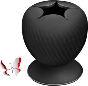 img 4 attached to 🧹 Black Vinyl Weeding Scrap Collector with Silicone Suction Cup - Ideal for Efficient Vinyl Disposal, Perfect for Cutting Machine, Crafts, Vinyl and HTV Crafters, and 3D Printing Filament