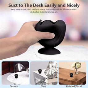 img 2 attached to 🧹 Black Vinyl Weeding Scrap Collector with Silicone Suction Cup - Ideal for Efficient Vinyl Disposal, Perfect for Cutting Machine, Crafts, Vinyl and HTV Crafters, and 3D Printing Filament