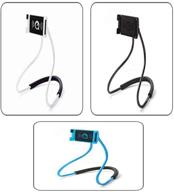 📱 blue 360 degree flexible smart all cell phone holder: adjustable rotating mounts for table, bed, car & more! logo