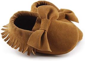 img 1 attached to CENCIRILY Moccasins Slippers Tassels Leather Boys' Shoes