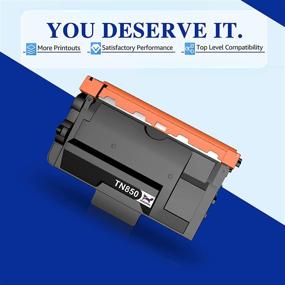 img 3 attached to 🖨️ HaloFox Compatible Toner Cartridge Replacement: TN850 & TN820 for Brother Printers - 2 Black, High Yield