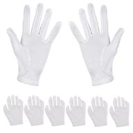 🧤 pack of 6 pairs of white moisturizing gloves for hand spa treatment - a great solution for hand moisturization logo