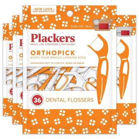 img 4 attached to Plackers Orthopick Dental Floss Picks for Braces - 36 Count, Pack of 4: A Comprehensive Review & Buying Guide