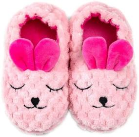 img 3 attached to Premium Soft Plush Slippers for Baby Girls 👶 - Cartoon Warm House Shoes for Winter by Csfry