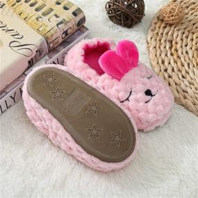 img 2 attached to Premium Soft Plush Slippers for Baby Girls 👶 - Cartoon Warm House Shoes for Winter by Csfry