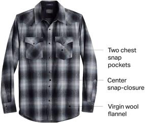 img 2 attached to Pendleton Sleeve Classic Canyon Shirt Men's Clothing in Shirts