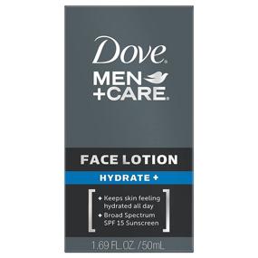 img 2 attached to 🧴 Dove Men+Care Hydrate+ Face Lotion 1.69 oz: Ultimate Moisture for Men's Skin