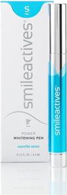 img 3 attached to Smileactives Advanced Teeth Whitening Pen with Tooth Whitening Gel - Vanilla Mint Duo Pack, Travel Size 0.11 Ounce Each - Achieve Whiter Teeth!
