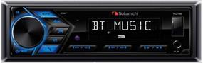 img 1 attached to 🚗 Nakamichi NQ711B Bluetooth Car Digital Media MP3 Player Stereo Receiver with Built-in Hands-Free Calling, Music Streaming, USB and AUX Inputs, Detachable Front Panel