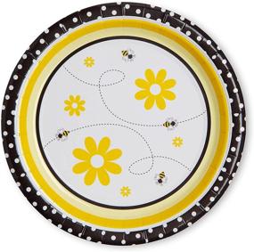 img 2 attached to 🐝 Buzzworthy Royal Magnolia Bee Party Supplies: Service for 24 with Bee Paper Plates, Napkins, and Cups - Perfect for Bee-Themed Celebrations like Bee Birthdays, Bee Baby Showers, and Mommy-to-Bee Events!