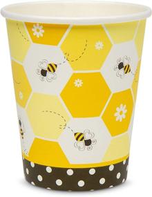 img 1 attached to 🐝 Buzzworthy Royal Magnolia Bee Party Supplies: Service for 24 with Bee Paper Plates, Napkins, and Cups - Perfect for Bee-Themed Celebrations like Bee Birthdays, Bee Baby Showers, and Mommy-to-Bee Events!