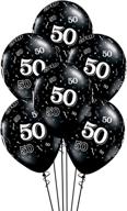 🎈 qualatex 11" 10 around onyx black balloons - pack of 10 логотип