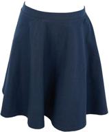 👗 cute and comfy girls' cotton skirts by vivian's fashions - long length circle design logo