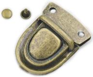 high-quality fujiyuan 10pcs 30mm x 40mm bronze tuck lock for leather bags, cases, purses, and backpacks logo