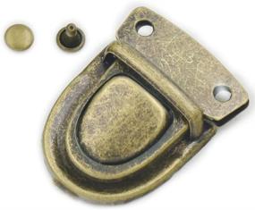 img 2 attached to High-Quality Fujiyuan 10pcs 30mm x 40mm Bronze Tuck Lock for Leather Bags, Cases, Purses, and Backpacks