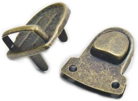 img 1 attached to High-Quality Fujiyuan 10pcs 30mm x 40mm Bronze Tuck Lock for Leather Bags, Cases, Purses, and Backpacks