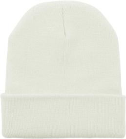 img 4 attached to 🧢 Zando Beanie: Stylish Unisex Cuffed Cap for Women and Men - Soft Slouchy Winter Knit Hat for a Modern Look