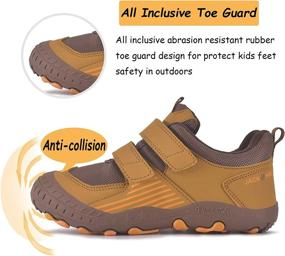 img 2 attached to MARITONY Kids Collision Sneakers: Durable and Stylish Outdoor Walking Shoes for Boys