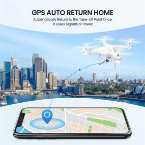 img 1 attached to 🚁 Potensic T25 2K Camera Drone for Adults - RC FPV GPS Drone with WiFi Live Video, Auto Return Home, Altitude Hold, Follow Me, Custom Flight Path - Includes 2 Drone Batteries and Carrying Case