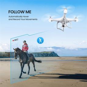 img 2 attached to 🚁 Potensic T25 2K Camera Drone for Adults - RC FPV GPS Drone with WiFi Live Video, Auto Return Home, Altitude Hold, Follow Me, Custom Flight Path - Includes 2 Drone Batteries and Carrying Case