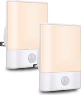 🌙 enhance your space with brivivi's led night light plug-in - motion sensor, adjustable brightness, 3 lighting modes - perfect for children, bedroom, hallway (2 pack) логотип