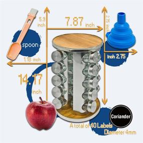 img 3 attached to Stainless Organization Organizer Seasonings Revolving