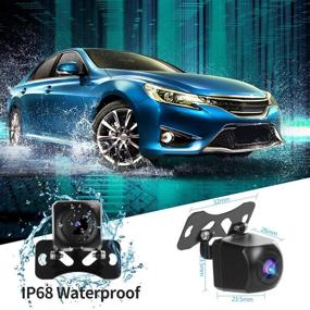 img 3 attached to 🚗 Car Backup Camera: Waterproof HD Camera with Wide Viewing Angle, Night Vision - Ideal for Car, Trucks, RV, Pickup, Vehicle (12v-24v)