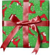 santa folded christmas wrapping revel® logo