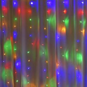 img 3 attached to Curtain Lighting Waterproof Decorative Multicolor