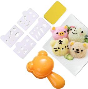 img 4 attached to Cheerful Animal Onigiri Kitchen Cutter: Whimsical Cartoon Design