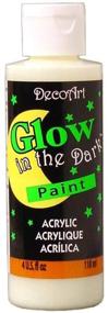 img 1 attached to DecoArt DS50-10 Glow-in-The-Dark Paint, 4-Ounce (2 Pack): Illuminate Your Creations!