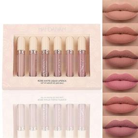 img 4 attached to 💄 YOUNG VISION Matte Nude Liquid Lipstick Sets - Long Lasting, Waterproof Pink/Brown Lip Stick Pack Bundles - Lip Gloss/Lip Stain Makeup Set for Women - Labiales Matte Larga Duracion 24 (SEO optimized)
