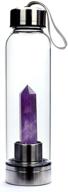 natural amethyst crystal bottle healing logo