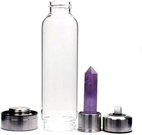 img 3 attached to Natural Amethyst Crystal Bottle Healing