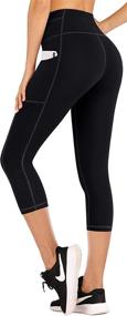 img 4 attached to IUGA Leggings Pockets Stretch Workout Sports & Fitness