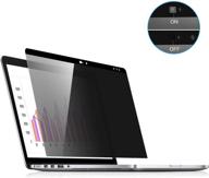 👁️ 13 inch macbook pro privacy screen with webcam cover slider - pys magnetic privacy screen for macbook pro 13.3 inch (late 2016-2021, m1 including touch bar models) - easy on logo