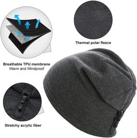 img 1 attached to 🧣 DOANNOTIUM Winter Beanie: Unisex Warm Skull Cap for Outdoor Sports