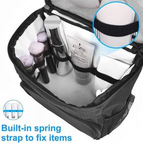 img 1 attached to 🚿 Conliga Portable Shower Caddy: Upgraded, Full Size Bottle Compatible Hanging Toiletry Bag for Large Capacity and Water-Resistant Easy Dry