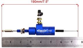 img 1 attached to Синий гидравлический набор сцепления для мотоцикла Woostar с главным цилиндром и заменой рукоятки тормоза CNC для Suzuki GSX650F CR250 Kawasaki Dirt Pit Bike